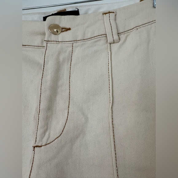 ZARA STITCHED BOOTCUT PANTS
Color: ECRU - Picture 8 of 13
